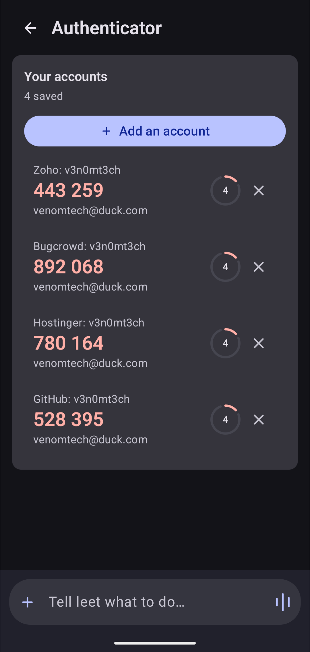 Authenticator