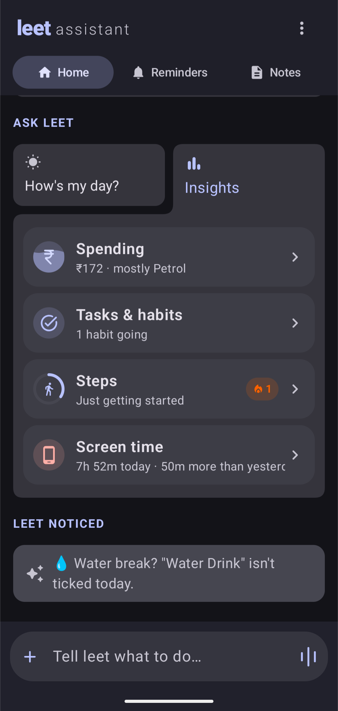Insights overview